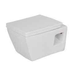 Belmonte Ceramic Wall Hung WC Toilet Commode Rimless Entic Model White