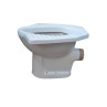 Belmonte Anglo Indian Toilet - White Ceramic, Glossy Finish, P Trap, 200mm Trap Distance