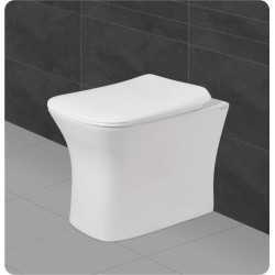 Belmonte Ceramic Floor Mounted Western Toilet Commode Water Closet EWC P Trap Battle - White