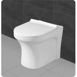 Buy Belmonte Ceramic Floor Mounted Western Commode Toilet EWC S Tra...