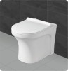 Belmonte Ceramic Floor Mounted Western Commode Toilet EWC S Trap Retro White