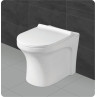 Belmonte Ceramic Floor Mounted Western Commode Toilet EWC S Trap Retro White