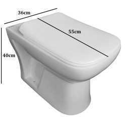 Buy Belmonte European Water Closet Square With Slow Motion Seat Cov...