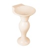 Belmonte Dolphin Set Pedestal Wash Basin | Wall Mount | Ceramic | Ivory | Glossy Finish