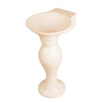 Buy Belmonte Dolphin Set Pedestal Wash Basin | Wall Mount | Ceramic...