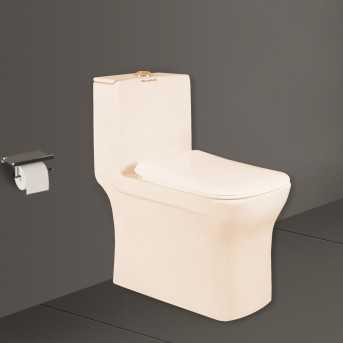 Belmonte S Trap 225mm / 9 Inch Toilet One Piece Western Commode Floor Mounted Battle Ivory