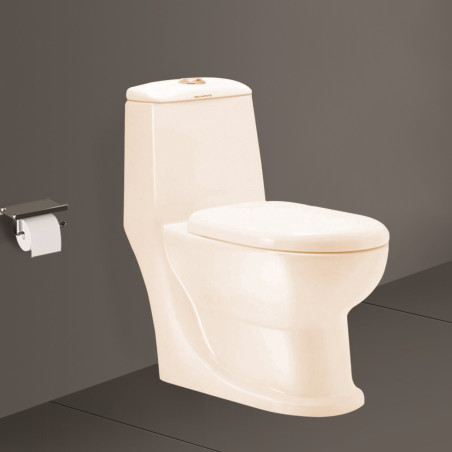 Belmonte Floor Mounted S Trap 225mm / 9 Inch Western Water Closet Toilet Cardin Ivory