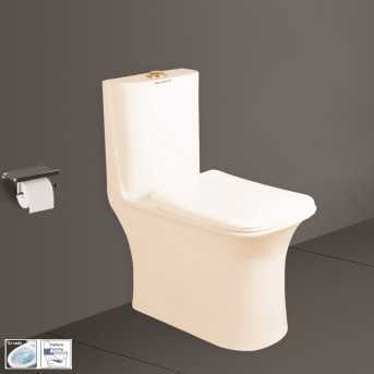 Belmonte Rimless Siphonic Tornado Flushing Western Commode Toilet Crenza S Trap 9 Inch / 225mm Ivory