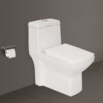 Belmonte Floor Mounted S Trap S Trap Distance 100mm / 4 Inch Western Commode Water Closet Ripone White
