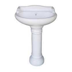 Belmonte Pedestal Wash Basin Vinus - White