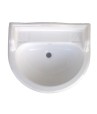Belmonte Ceramic U Shape Pedestal Wash Basin Vinus 23 x 19 Inch White