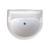 Belmonte Ceramic U Shape Pedestal Wash Basin Vinus 23 x 19 Inch White