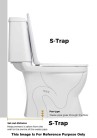 Belmonte Designer One-Piece Toilet | SVELTA-OP-SY-16 | Black & White | Glossy Finish