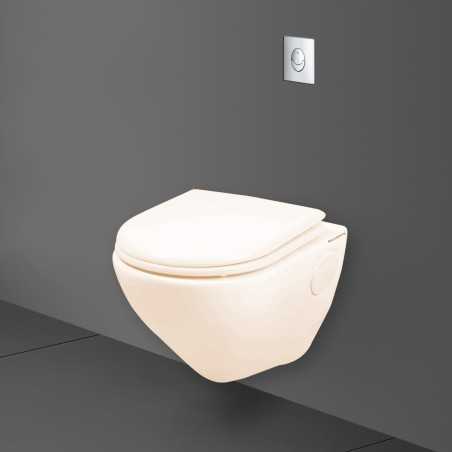 Belmonte Wall Mounted Toilet Seat / Bathroom Commode Titan Ivory