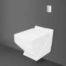 Belmonte Wall Hung Toilet / WC / Commode / Closet for Bathroom Crystal White