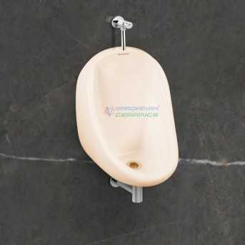 Belmonte Ivory Ceramic Wall Mount Urinal - Compact and Glossy (280x280x400mm)