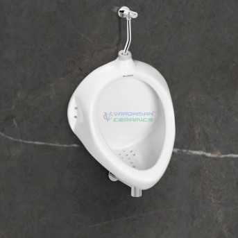 Belmonte Round Gents Urinal Pot - White Ceramic Wall Mount