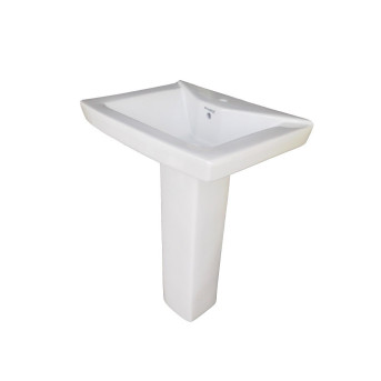 Belmonte Pedestal Wash Basin Small LCD - White