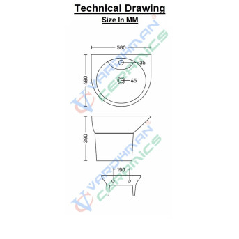 wall mounted wash basin