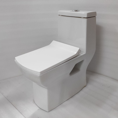 One Piece Toilet - S Trap | Floor Mount | 9 Inch | White