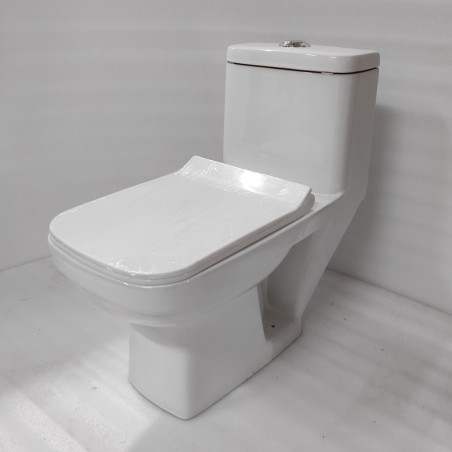 Premium One Piece Commode - Floor Mount S Trap 12 Inch 