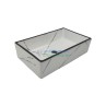 Designer Wash Basin Table Top Style-37 - White & Black Glossy Ceramic - Belmonte