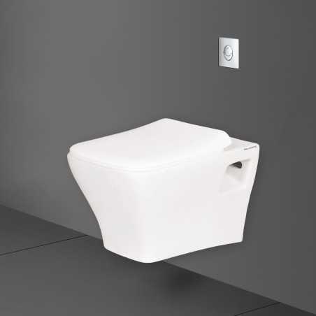 Wall Hung Toilet Seat Rimless Design Neon White | Belmonte