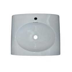 Belmonte Table Top / Wall Hung Wash Basin Slona 20 Inch X 16 Inch - White