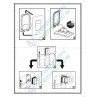 Belmonte Combo of Wall Mount Toilet Cera with Pneumatic Concealed Cistern - White