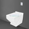 Belmonte Combo of Wall Hung Commode Crystal with Pneumatic Concealed Cistern - White