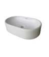 Belmonte Table Top Wash Basin Capsul 20 Inch X 12.50 Inch - White