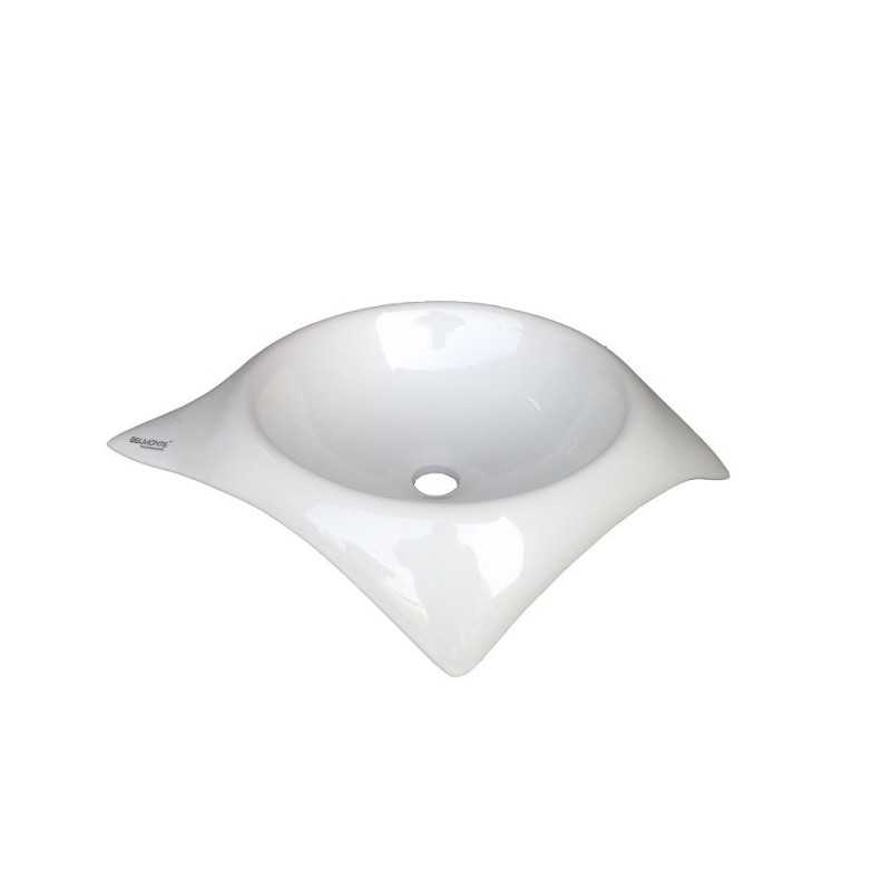 Belmonte Table Top Wash Basin Star 24 Inch X 19 Inch - Ivory
