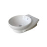 Belmonte Table Top Wash Basin Ovo 12 Inch X 17 Inch - Ivory