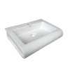 Belmonte Table Top Wash Basin Book 22 Inch X 16 Inch - Ivory