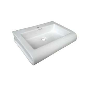 Belmonte Table Top Wash Basin Book 22 Inch X 16 Inch - White