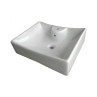 Belmonte Table Top Wash Basin Sheep 20 Inch X 17 Inch - White