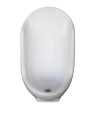 Belmonte Large White Glossy Ceramic Gents Urinal Pot - Wall Mount