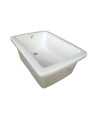 Belmonte Laboratory Sink 606 | Ceramic White Lab Sink | Glossy Finish