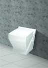 Belmonte Wall Hung Water Closet Crystal With Flush Valve & Soft Close Seat Cover - White