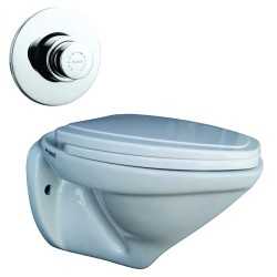 Belmonte Wall Hung Water Closet Cansil With Soft Close Seat Cover - White