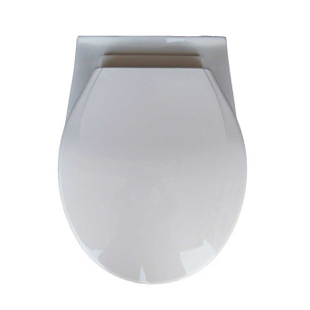 Belmonte Wall Hung Water Closet Mini With Flush Valve & Soft Close Seat Cover - White