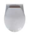 Belmonte Wall Hung Water Closet Mini With Flush Valve & Soft Close Seat Cover - White