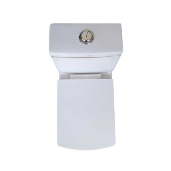 Combo of Belmonte Water Closet Square with Altis Pedestal Wash Basin - White