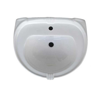 Belmonte Pedestal Wash Basin Aishwarya - White