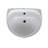 Belmonte Ceramic Pedestal Wash Basin U Shape Aishwarya 22 x 16 Inch White