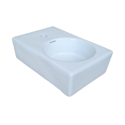 Buy Belmonte Table Top Wash Basin Vega 10 Inch X 15 Inch - White On...