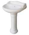 Combo of BM Belmonte Water Closet Square with Vinus Pedestal Wash Basin - White