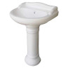 Combo of BM Belmonte Water Closet Square with Vinus Pedestal Wash Basin - Ivory