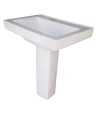 Combo of Belmonte Water Closet Ripone S Trap With LCD Pedestal Wash Basin - Ivory