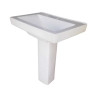 Belmonte One Piece Water Closet Cally S Trap With LCD Pedestal Wash Basin - Ivory